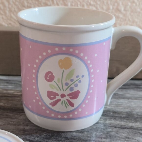 Hallmark Mug Mates 1988 “Love You Mom” Ceramic Mug w/ Lid Vintage Made in Japan - Picture 4 of 5